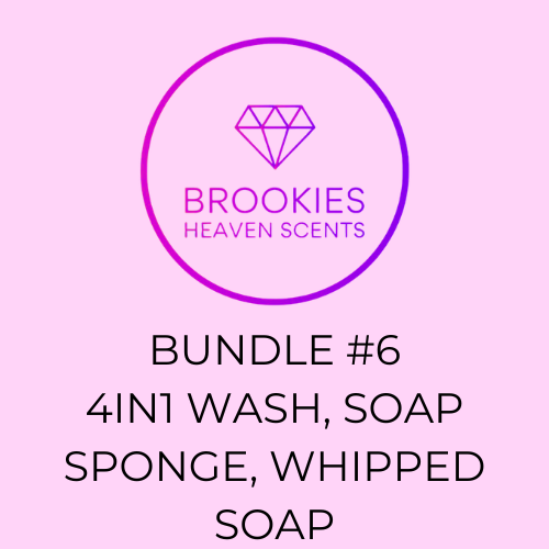 Bundle #6 4in1 Wash, Soap Sponge, Whipped Soap