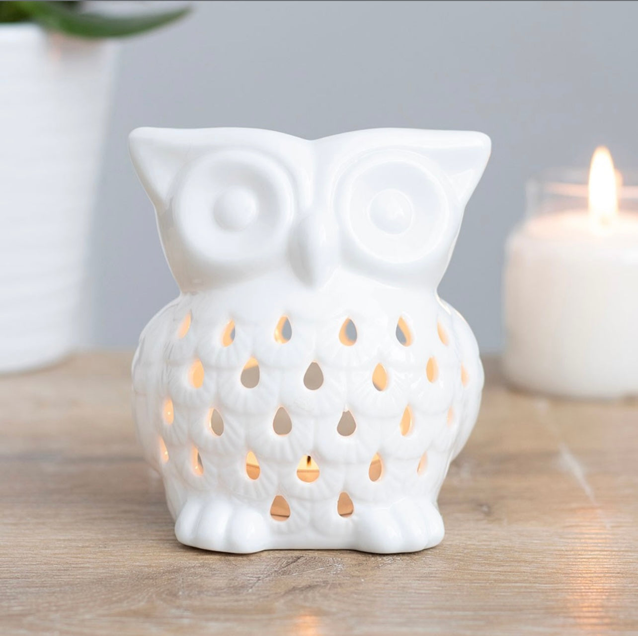White/Black Owl Burner