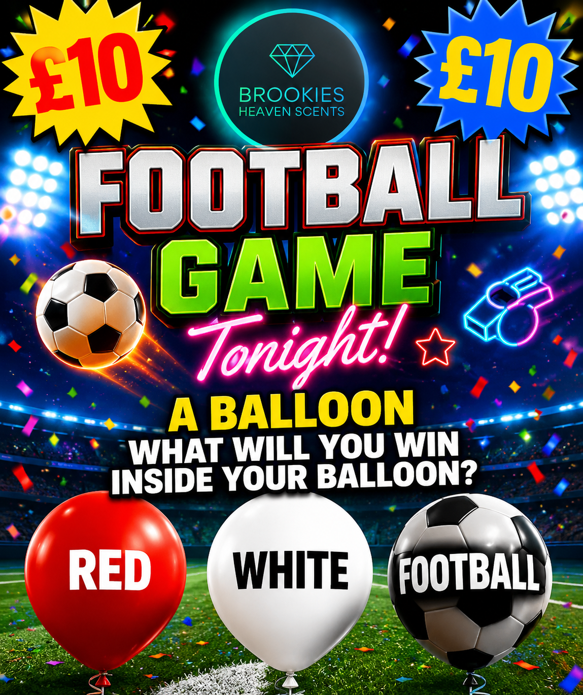 £10 World Cup Football Balloon Pop